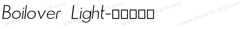Boilover Light字体转换